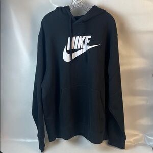 Nike Black and White Men's Hoodie Size 2XL